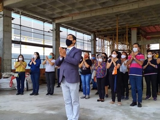 Representantes da Divisão de Projetos da IMMB visitam as obras da futura Igreja Aracajú