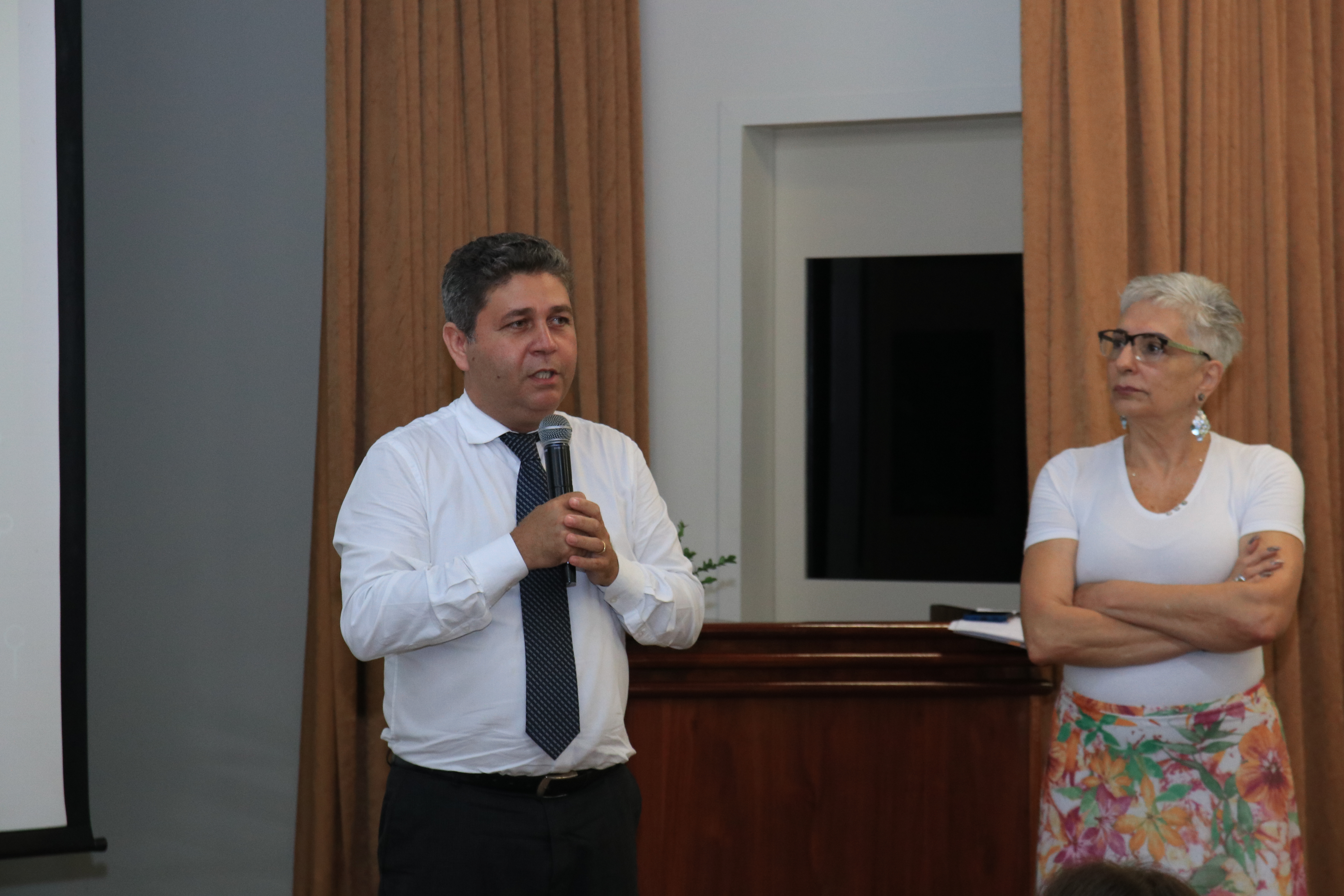 Ministro Alexandre Fontes da Rocha e ministra Eny Márcia Ruggerini