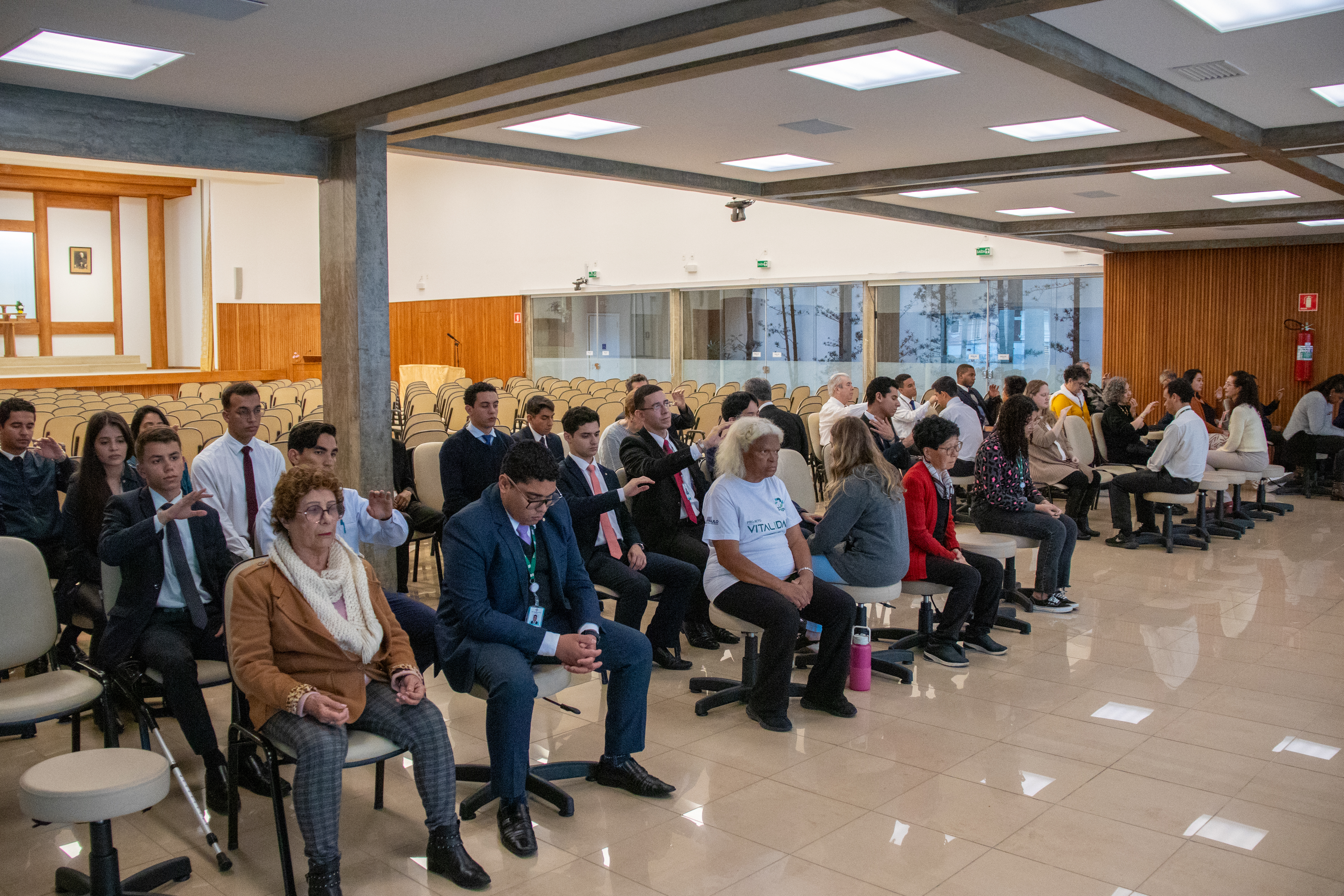 Dai Johrei Kai na Sede Central: movimento de luz e de amor altruísta