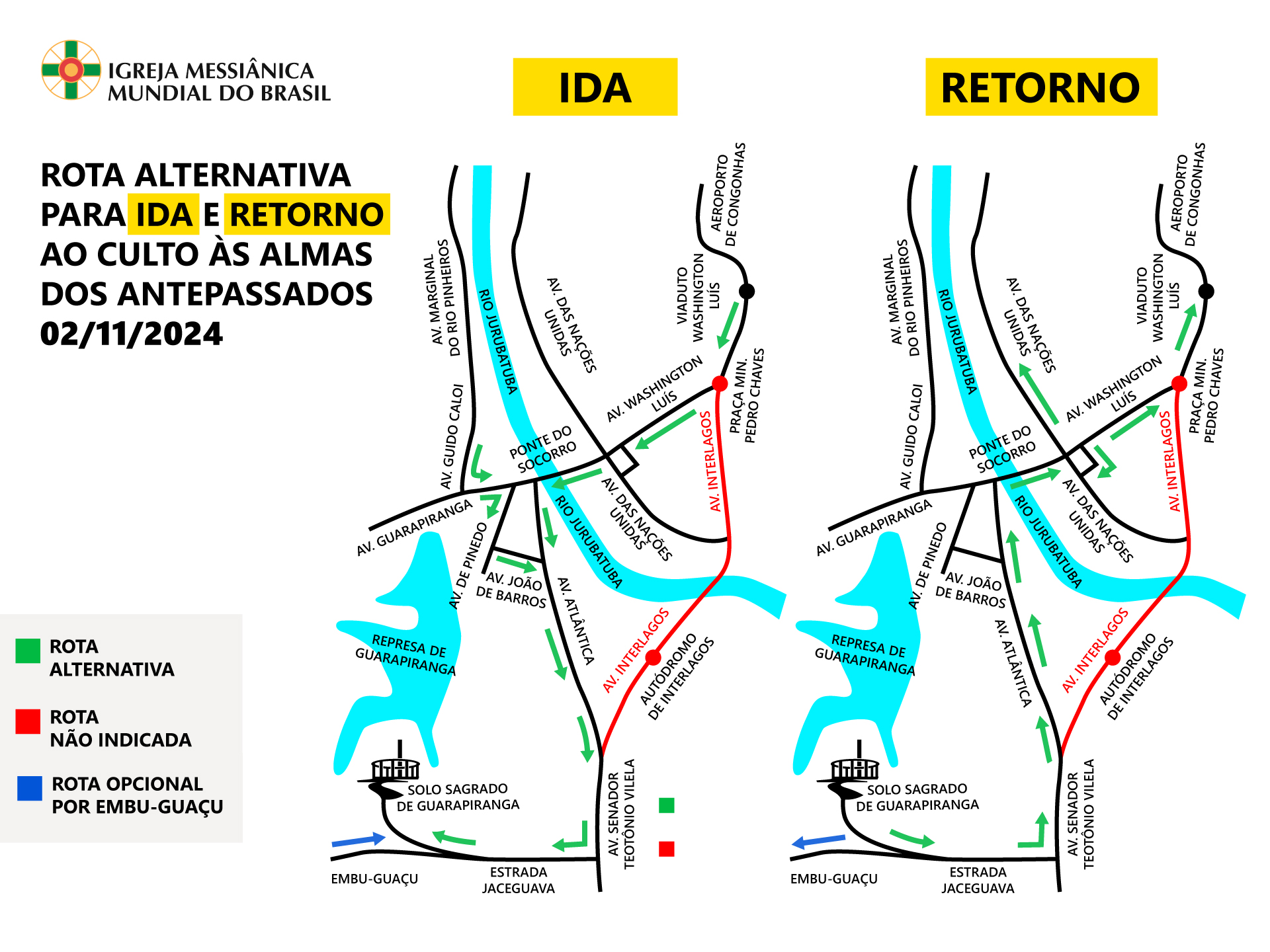 Rota alternativa para o Culto às Almas dos Antepassados no Solo Sagrado