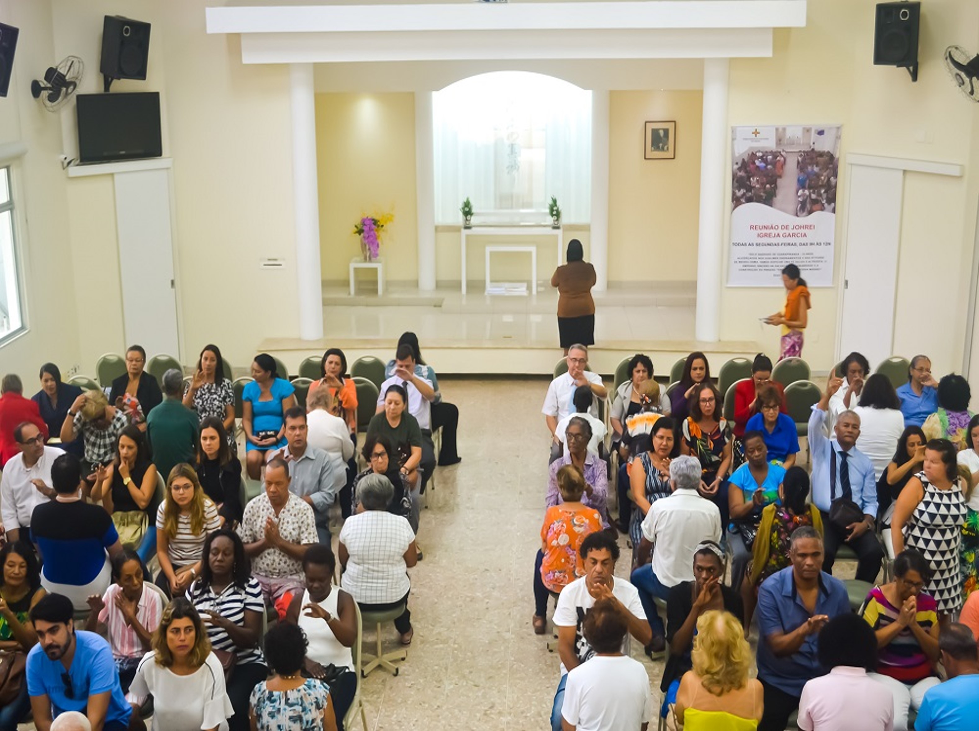 Igreja Garcia (BA) realiza reunião de Johrei com participação do diretor da Região Nordeste 3