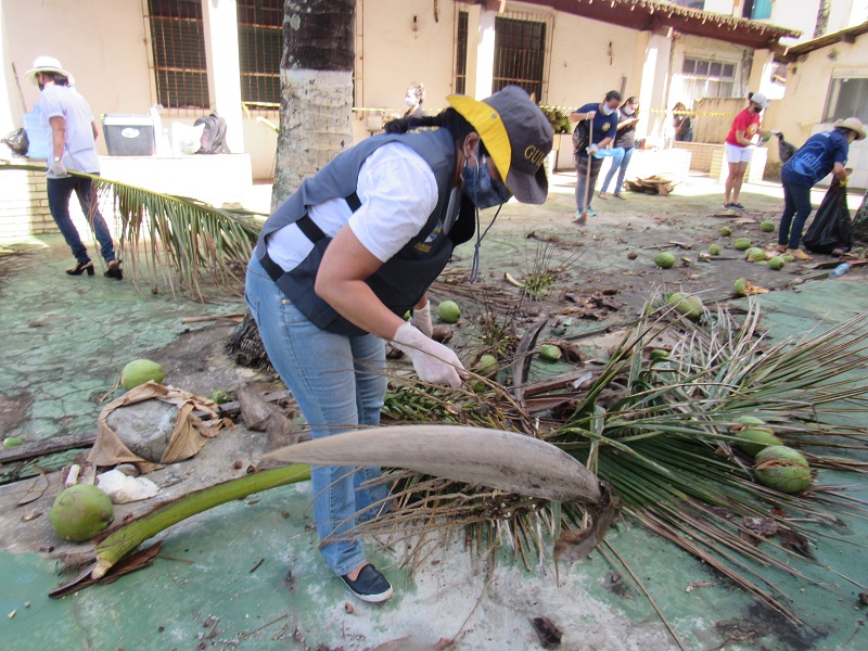 Terreno da nova sede da Igreja Itapuã (BA) recebe um mutirão de limpeza